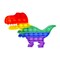 Push Pop Bubble Sensory Fidget Toy Silicone Squeeze It Fidgets Stress Anxiety Relief Popper Toys for Autism ADHD Special Needs Rainbow Multicolor 4 Pack Set: Unicorn Robot Dinosaur Mouse